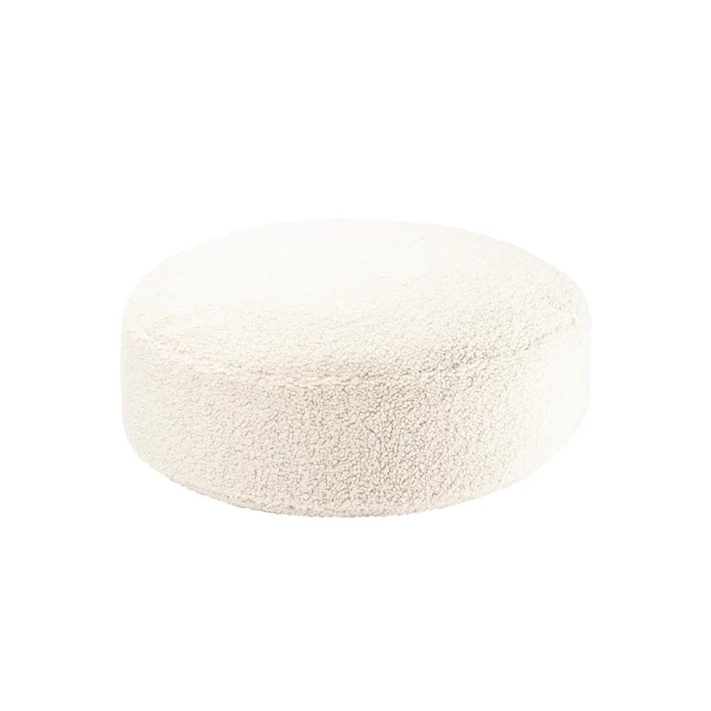 Bodenkissen Pouf aus Teddy-Stoff