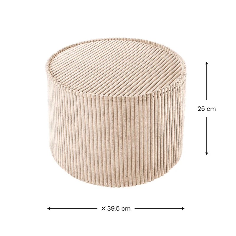 Pouf aus Kordsamt
