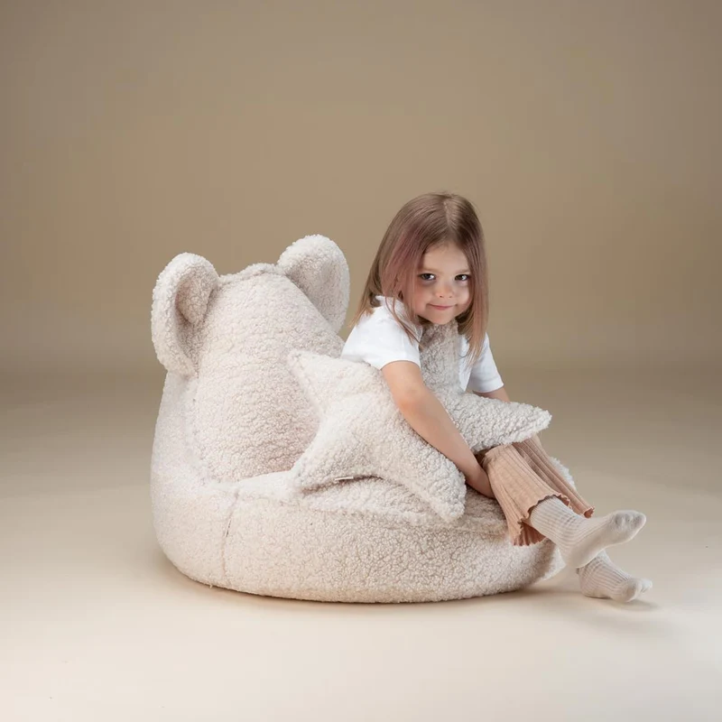 Stern Kissen aus Teddy-Stoff