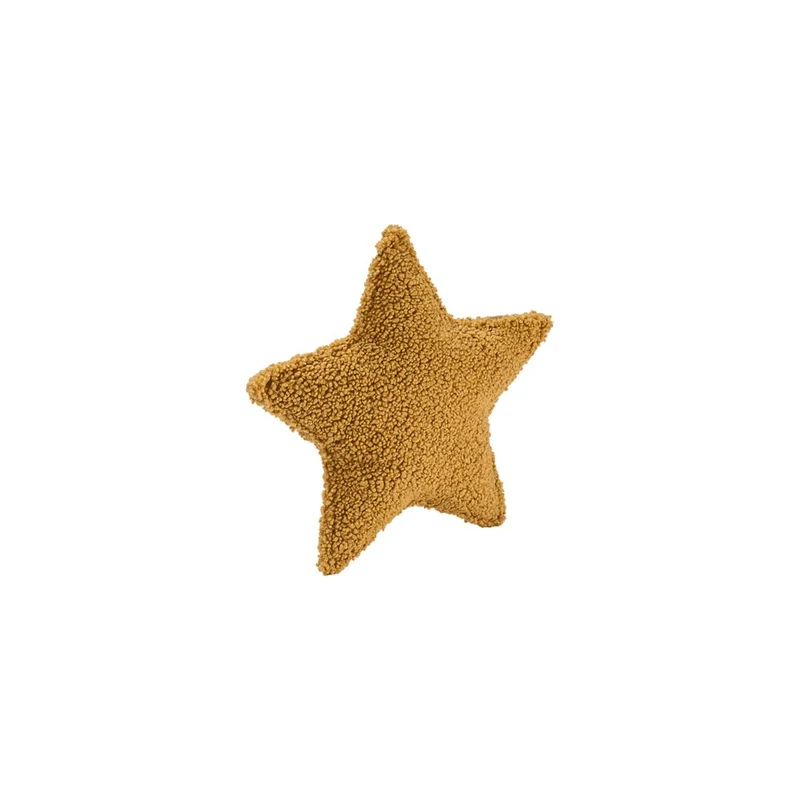 Stern Kissen aus Teddy-Stoff