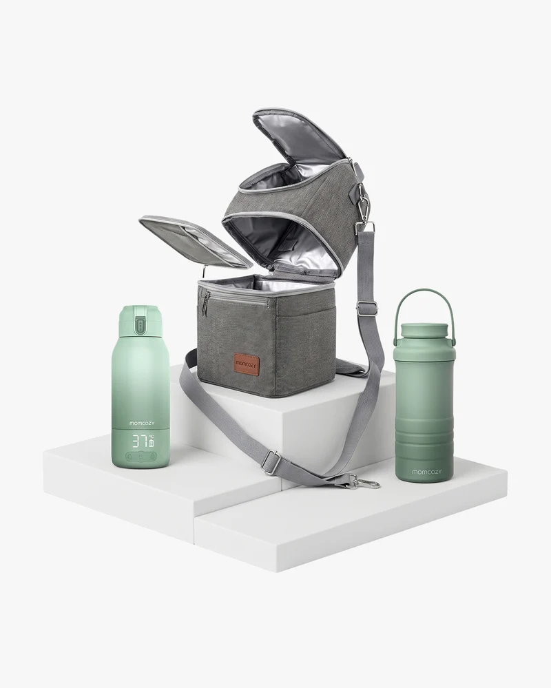 Flaschenwärmer, Flaschenkühler und Kühltasche für Muttermilch