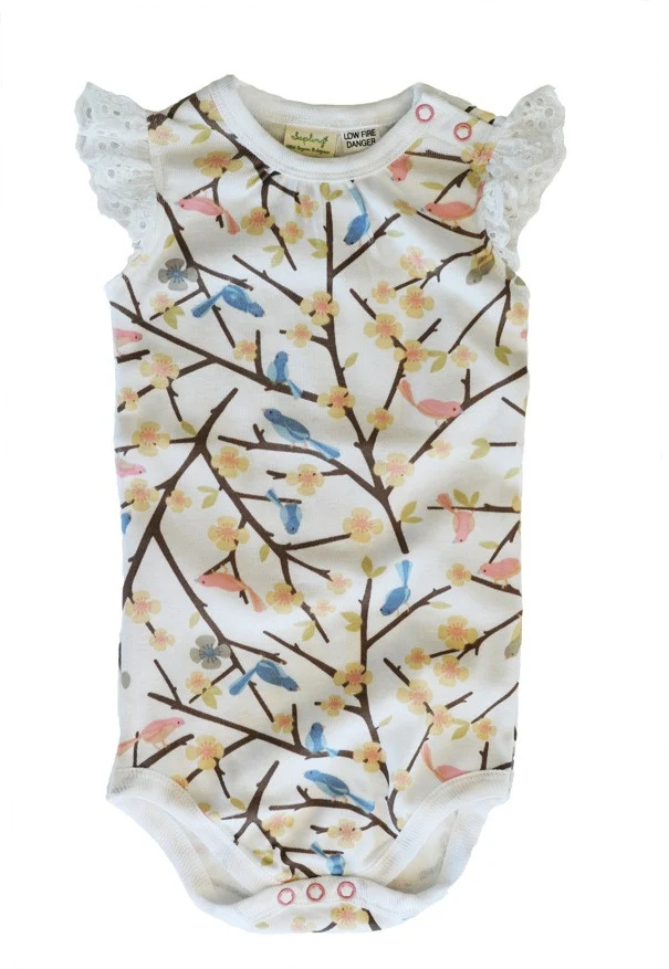 Sapling Girls Bodysuit - Bird