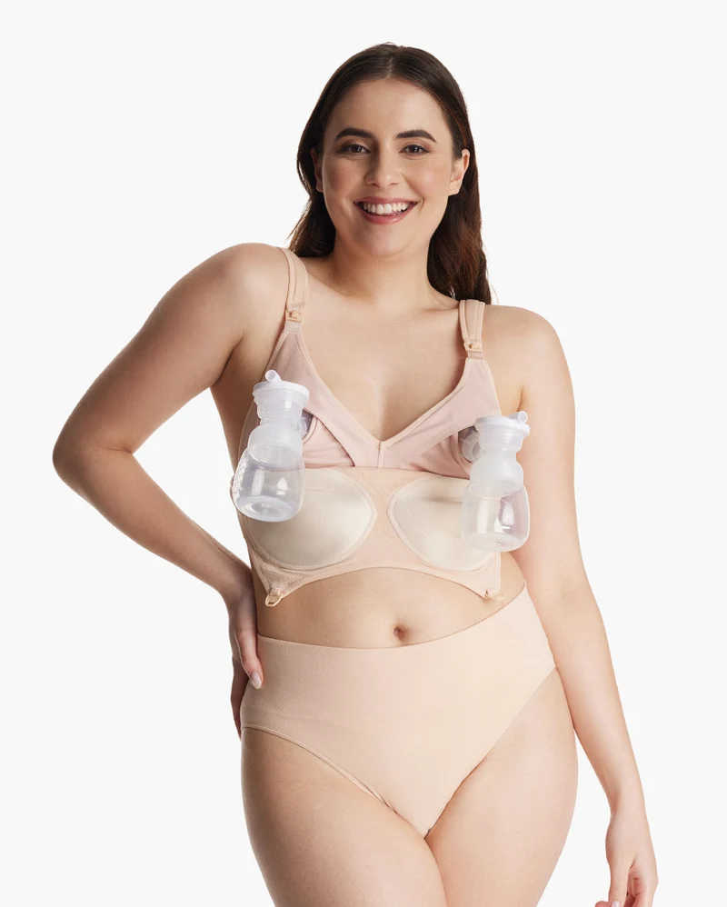 Momcozy Freihändiger Pump-BH All-in-One mit fester Polsterung