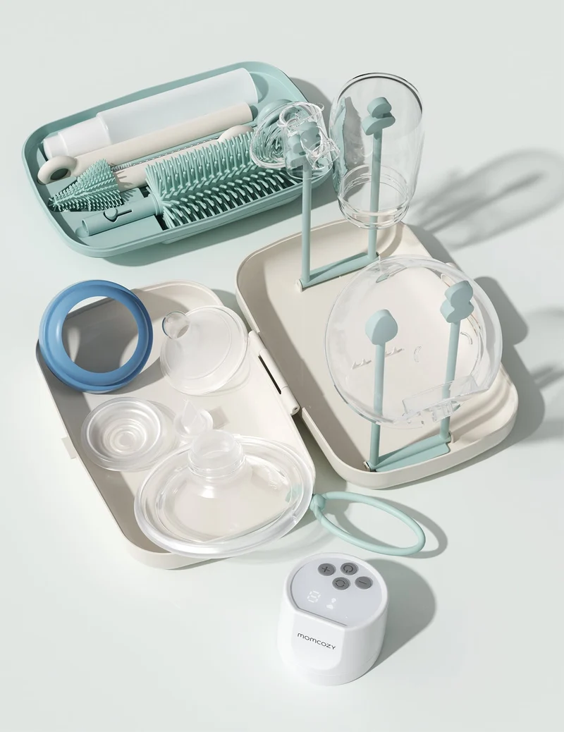 Stillen & Reinigen Bundle - Nutri Flaschenwärmer und Flaschenbürsten-Set