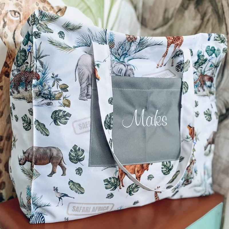 Kita-Set aus Decke & Kissenbezug inkl. Wechselbeutel & Tasche | Premium Baumwolle & Samt