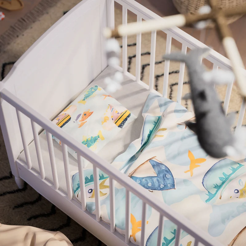 Mitwachsendes Babybett Lafayette in weiß