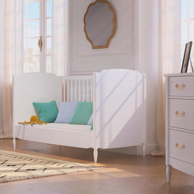 Mitwachsendes Babybett Lafayette in weiß