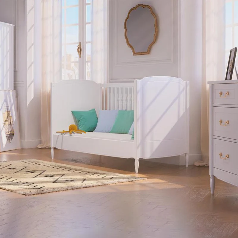Mitwachsendes Babybett Lafayette in weiß
