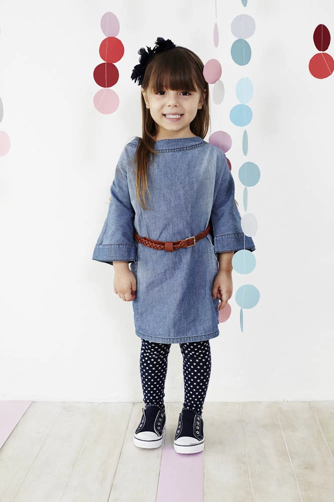 Chambray Shift Dress