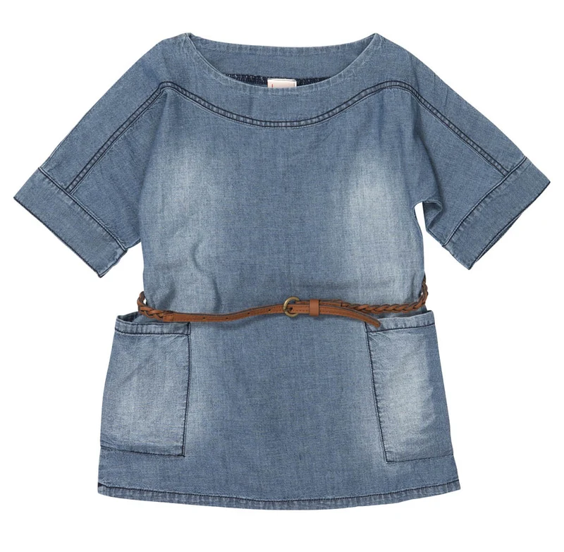 Chambray Shift Dress