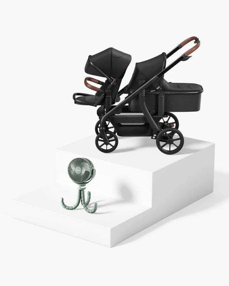 Outing Bundle: ChangeGo Baby Stroller and Handheld Cooling Fan