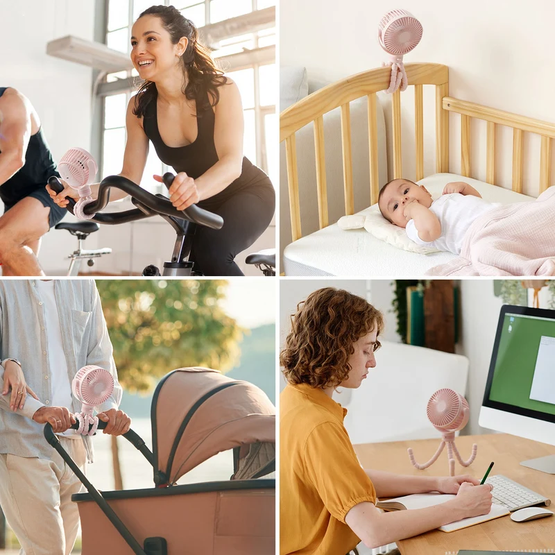 Wiederaufladbarer USB-Handventilator für die Reise