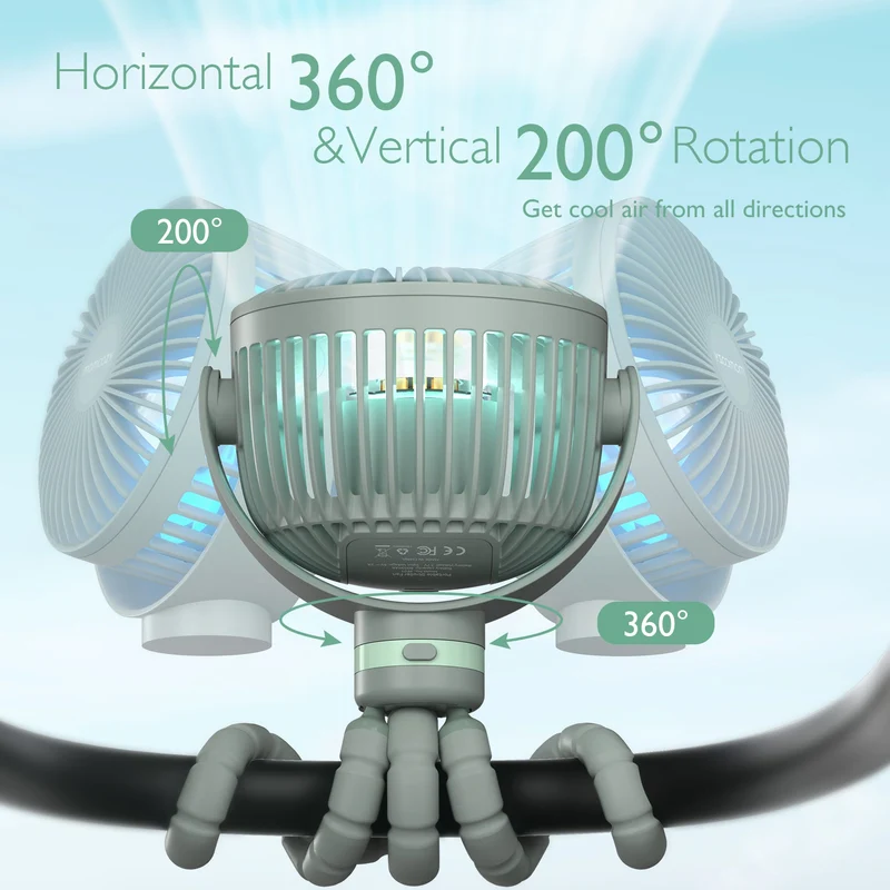 Wiederaufladbarer USB-Handventilator für die Reise