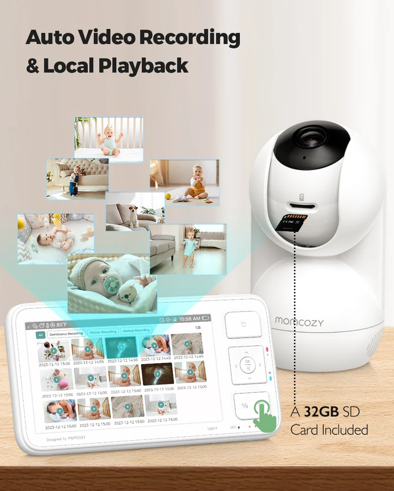 Momcozy 5,5-Zoll Voll HD Video Babyphone - BM03