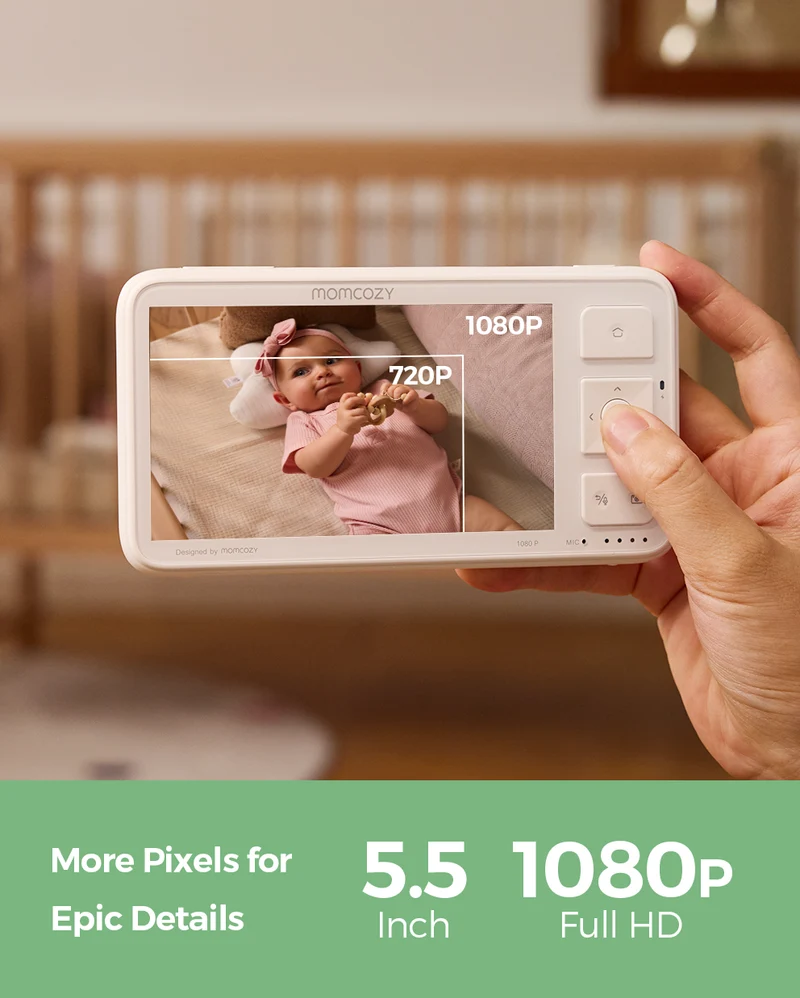 Momcozy 5,5-Zoll Voll HD Video Babyphone - BM03