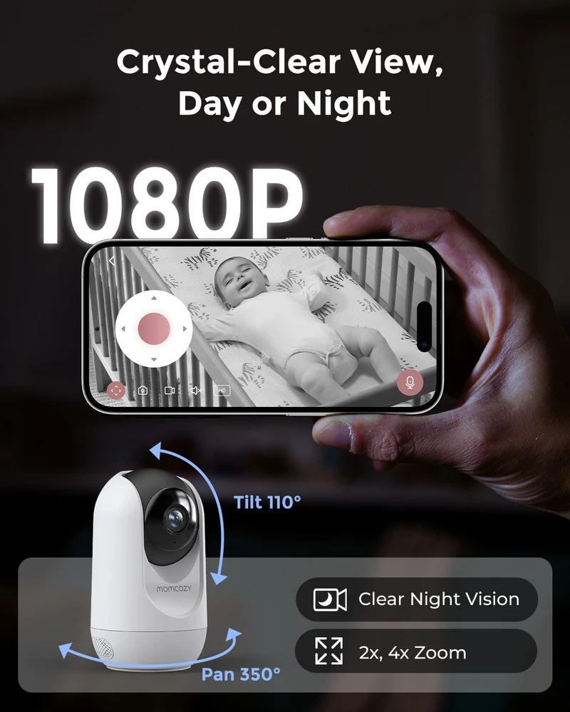 Momcozy 5-Zoll Dual-Mode Intelligentes Babyphone-BM04