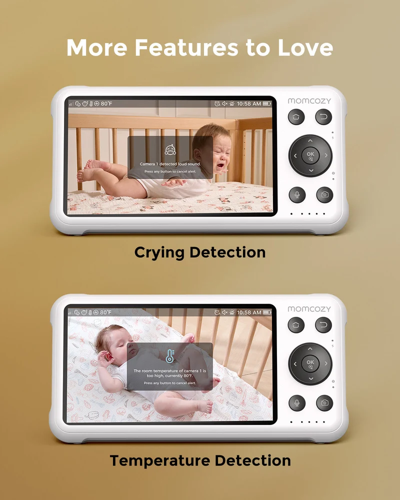 Momcozy 5-Zoll Dual-Mode Intelligentes Babyphone-BM04