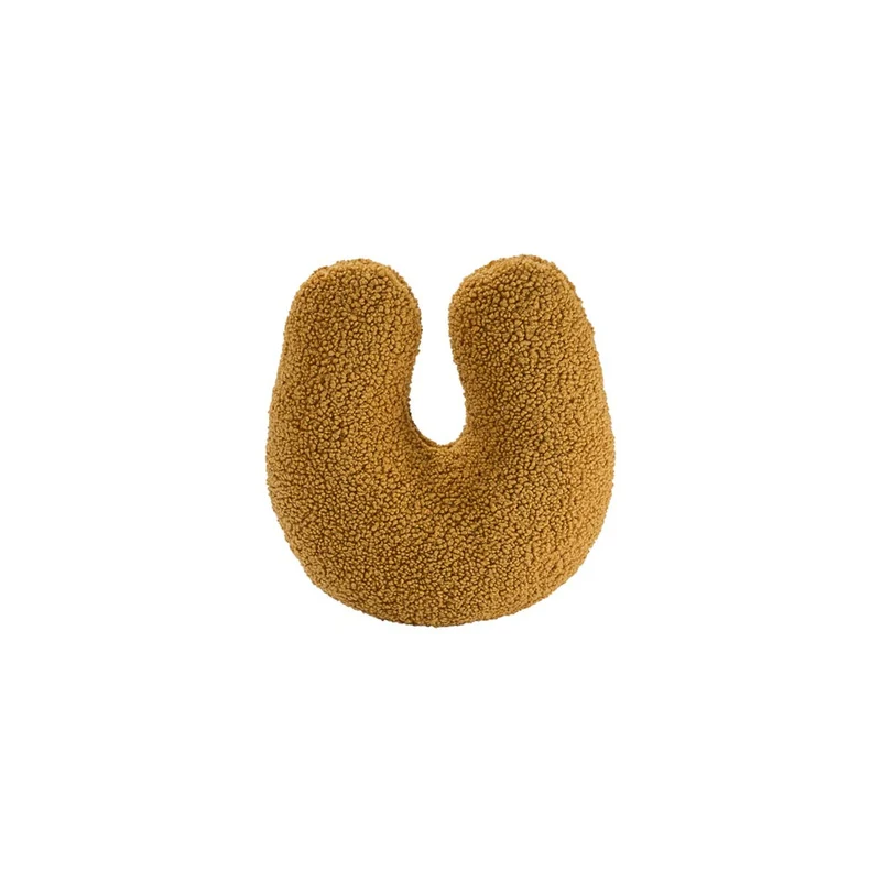 U Kissen aus Teddy-Stoff