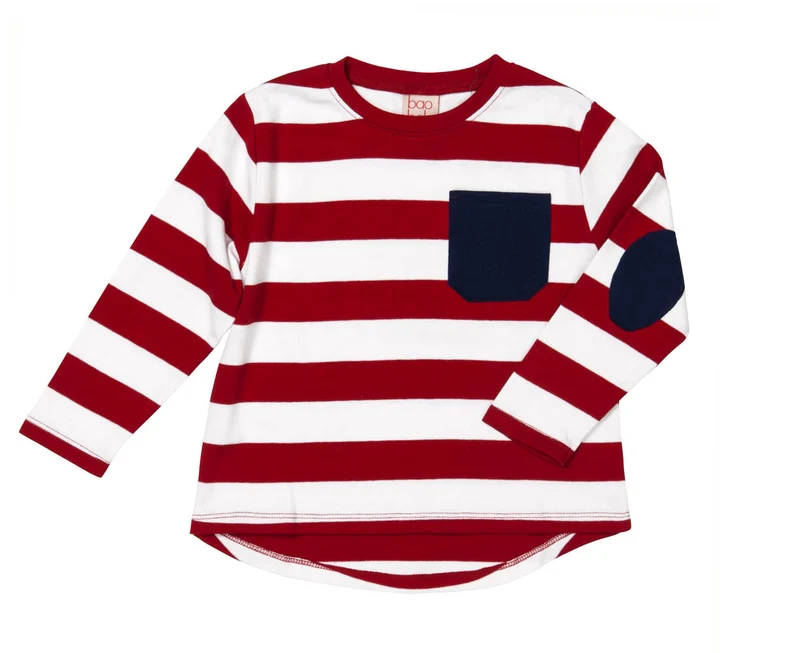 Organic Striped Pocket Tee