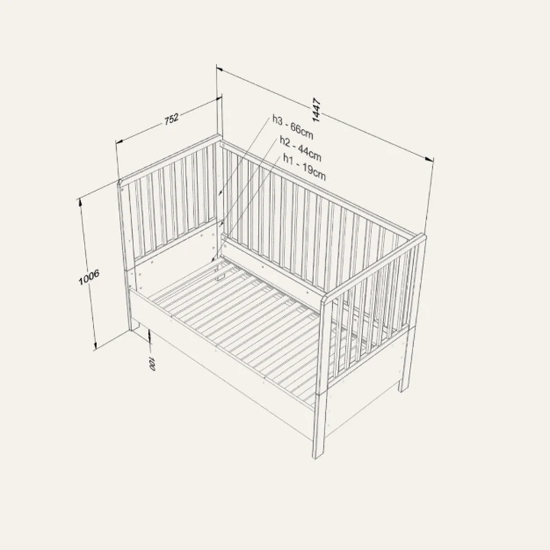 Mitwachsendes Babybett Mellou