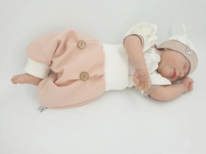 Coole Pumphose oder Babyset Strucktur Nude 96 von Atelier MiaMia