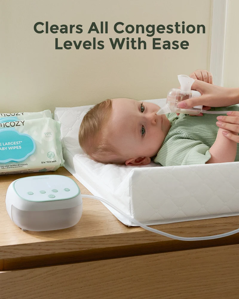 Momcozy BreezyClear Pro™ 2-in-1 Elektrischer Nasensauger mit Sprüh- und Saugfunktion