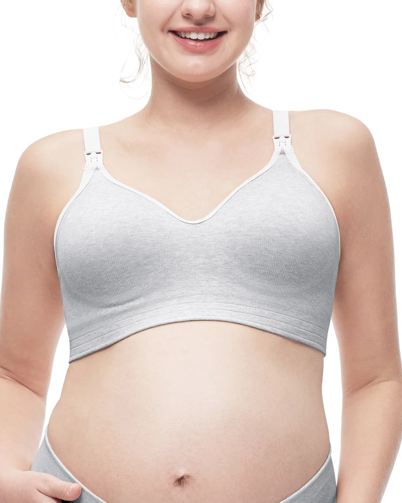 Momcozy Weicher U.S. Baumwolle Nahtloser Mutterschafts-BH