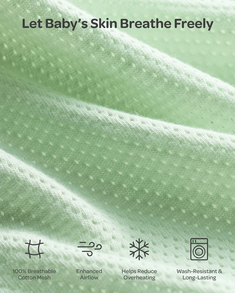 Momcozy atmungsaktives Airflow-Pucktuch für Babys von 0–3 Monaten