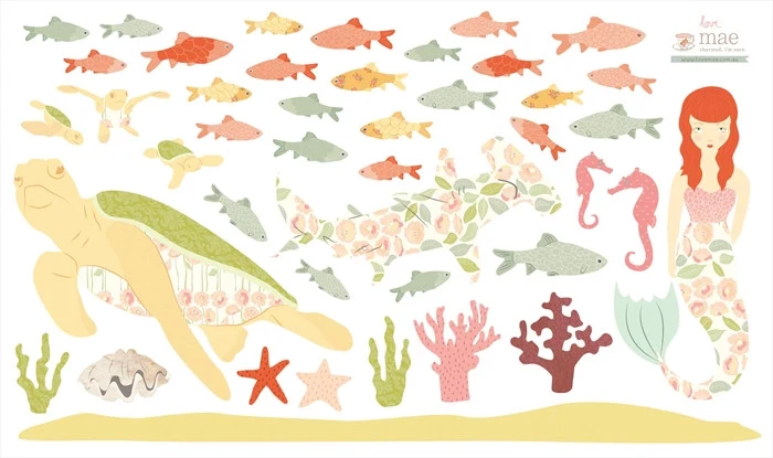 Fishy Tales Girly Decals
