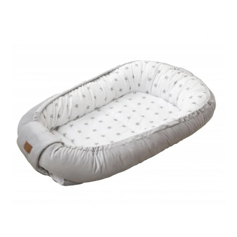 Babynest aus Samt und Baumwolle