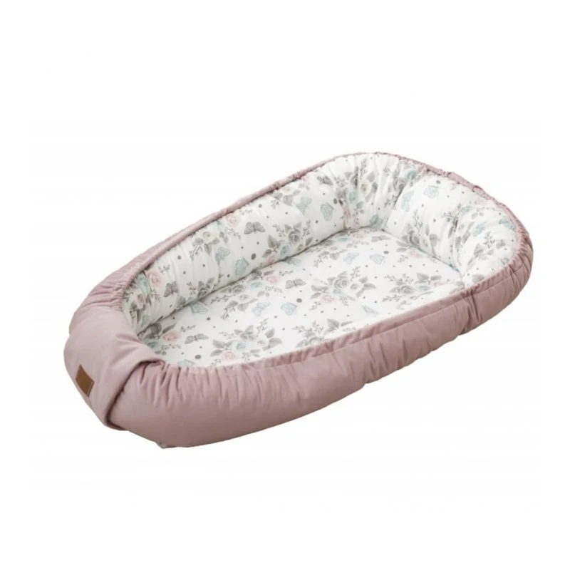 Babynest aus Samt und Baumwolle