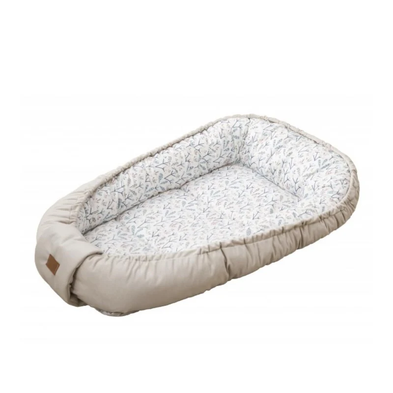 Babynest aus Samt und Baumwolle