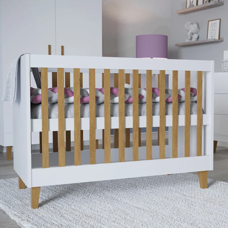 Babybett Elmo in weiß 120 x 60 cm