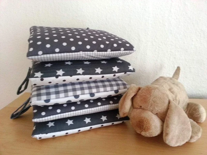 einfaches Nestchen grau/weiß von Atelier MiaMia