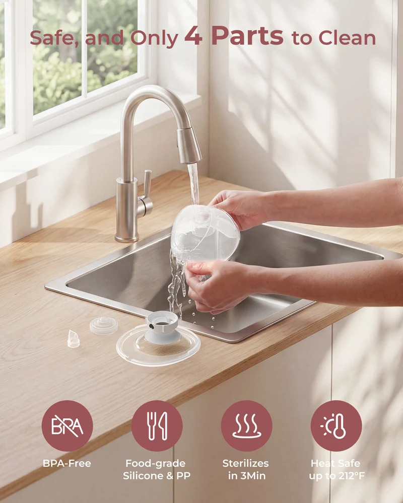 M5 Smart tragbare Milchpumpe & KleanPal Pro Flaschenreiniger und -sterilisator Bundle