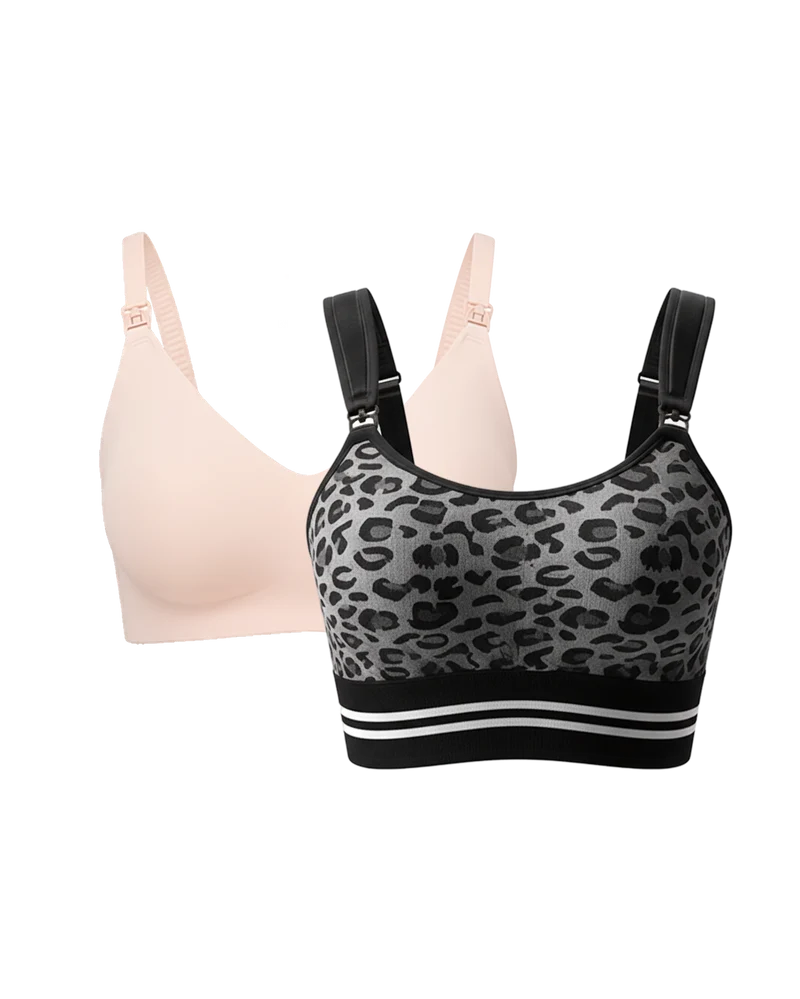Ultraweicher, nahtloser Still-BH YN21 & DEX 4-in-1 Freihändiger Abpump-BH Bundle