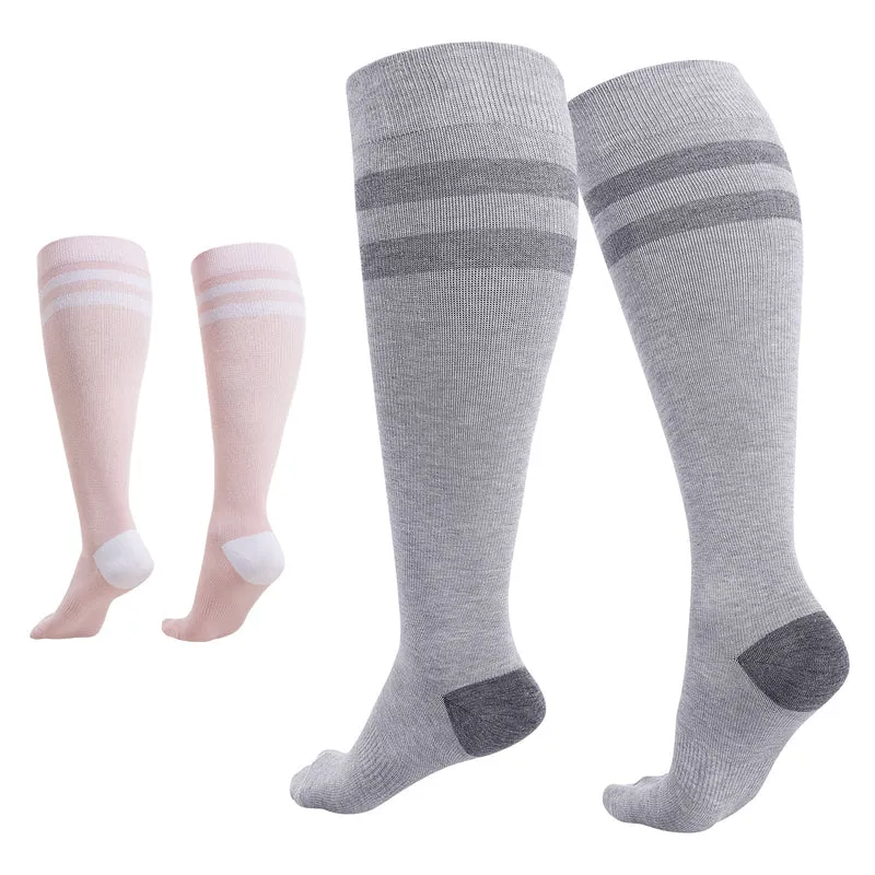Momcozy Kompressionssocken für Schwangere, 2er Pack 15-20 mmHg