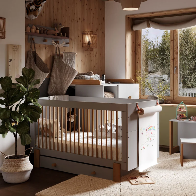 Mitwachsendes Babybett Cube