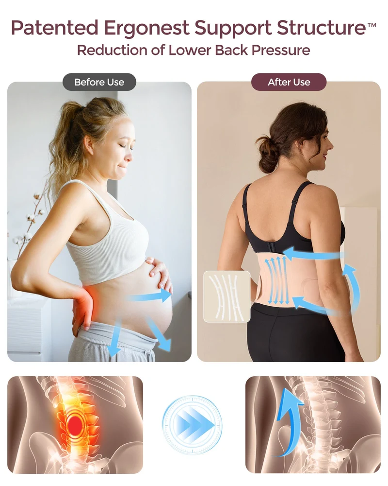 Komfort Bundle: PureHug Babytrage Khaki Color und Ergonest Bauchband