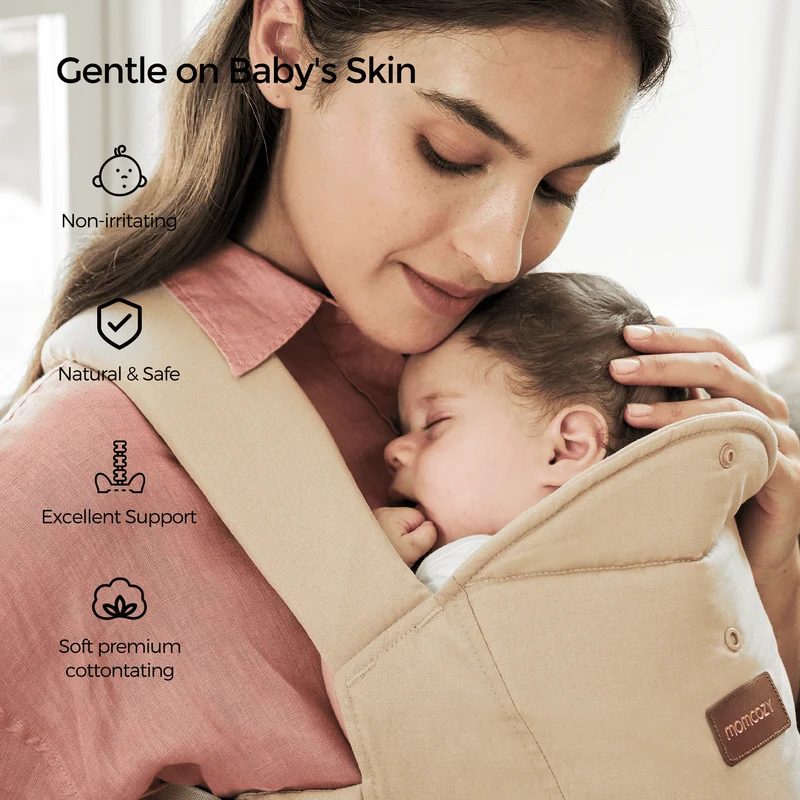 Momcozy WeeSnug Babytrage für Neugeborene (0 - 12M)