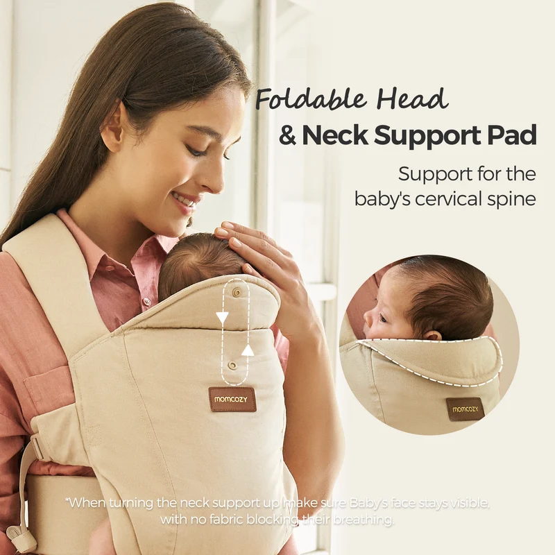 Momcozy WeeSnug Babytrage für Neugeborene (0 - 12M)