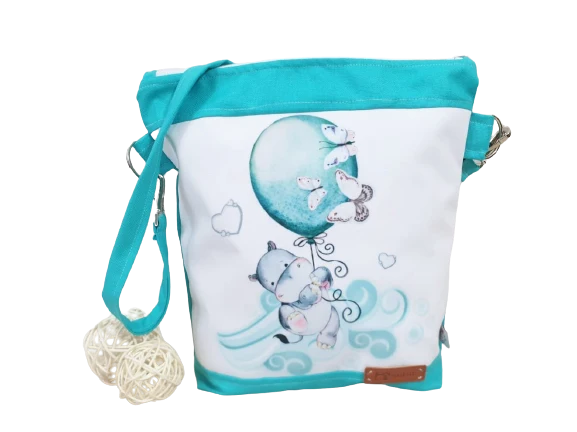 Kindergartentasche, Kindertasche Hippo von Atelier MiaMia