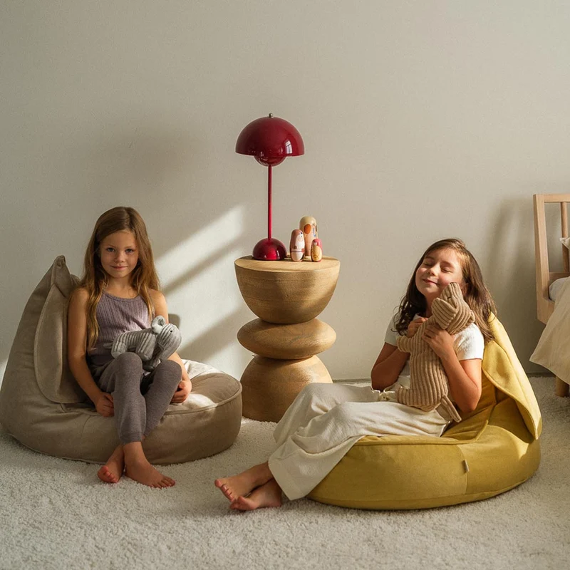 Hasen-Beanbag Samt Honig