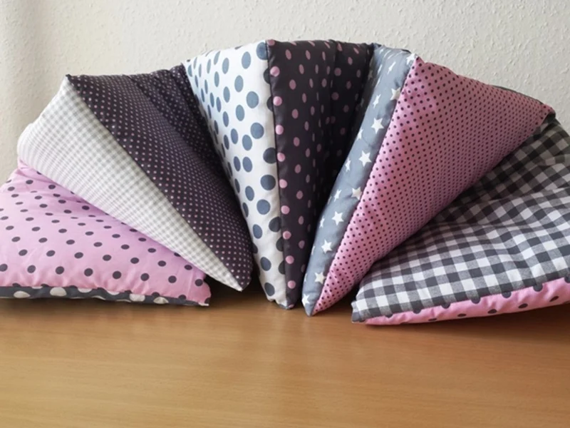 einfaches Nestchen grau/rosa von Atelier MiaMia