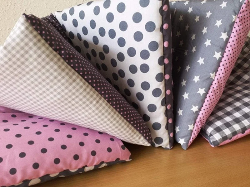 einfaches Nestchen grau/rosa von Atelier MiaMia
