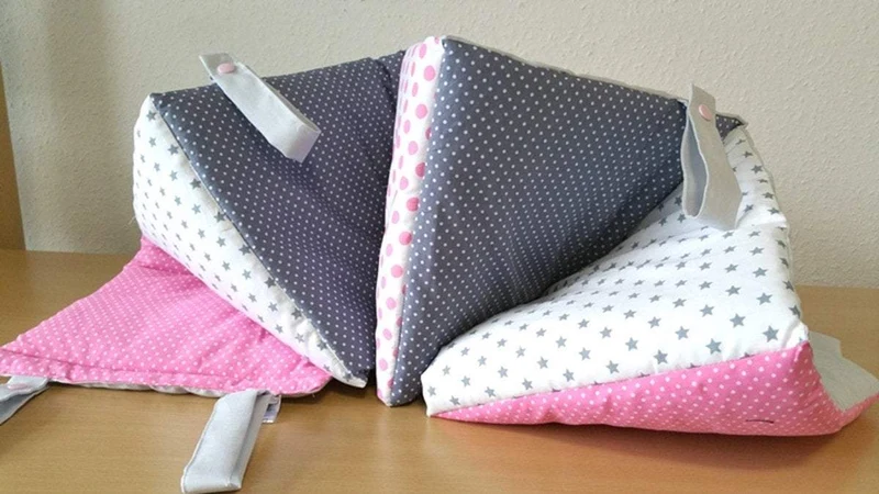 einfaches Nestchen rosa/grau von Atelier MiaMia