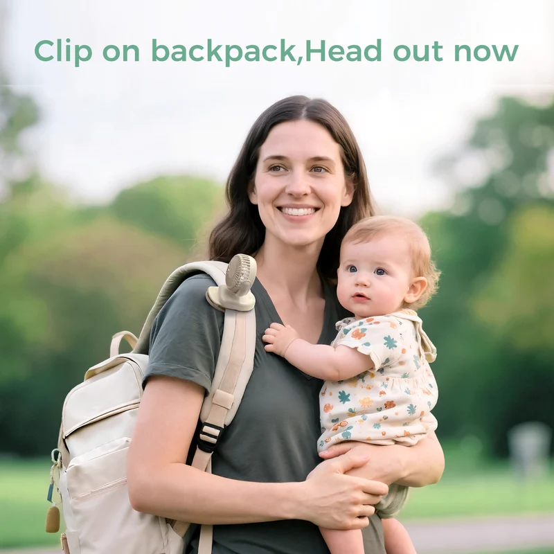 Momcozy Clip-On 4-Gang Kinderwagen-Ventilator