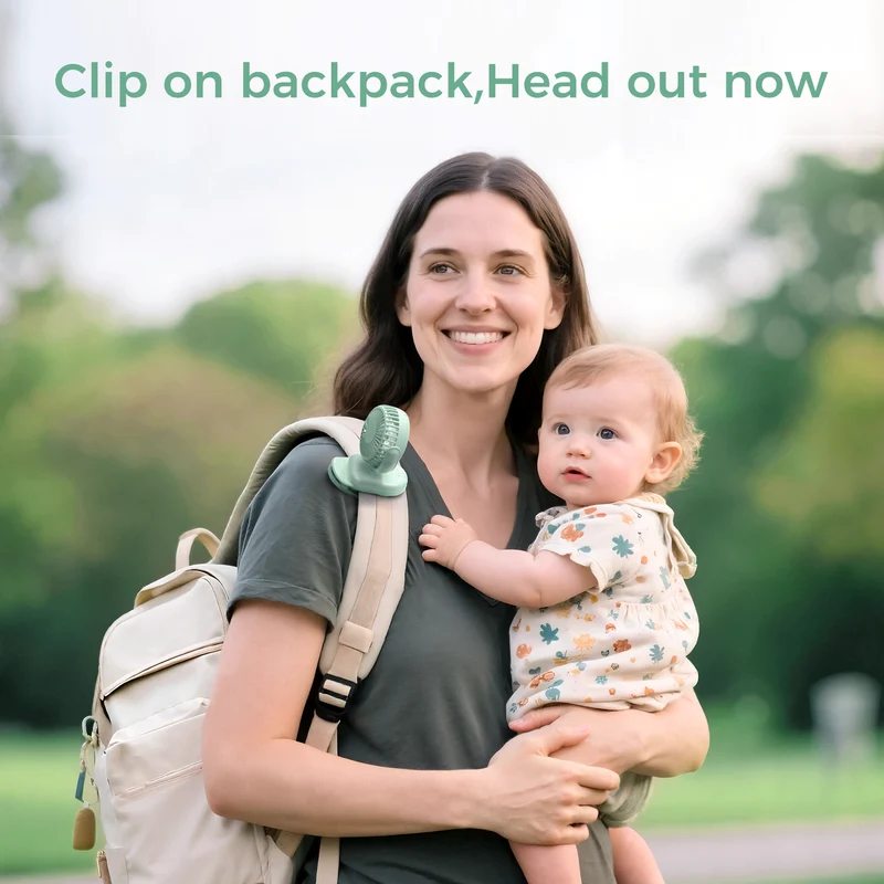 Momcozy Clip-On 4-Gang Kinderwagen-Ventilator