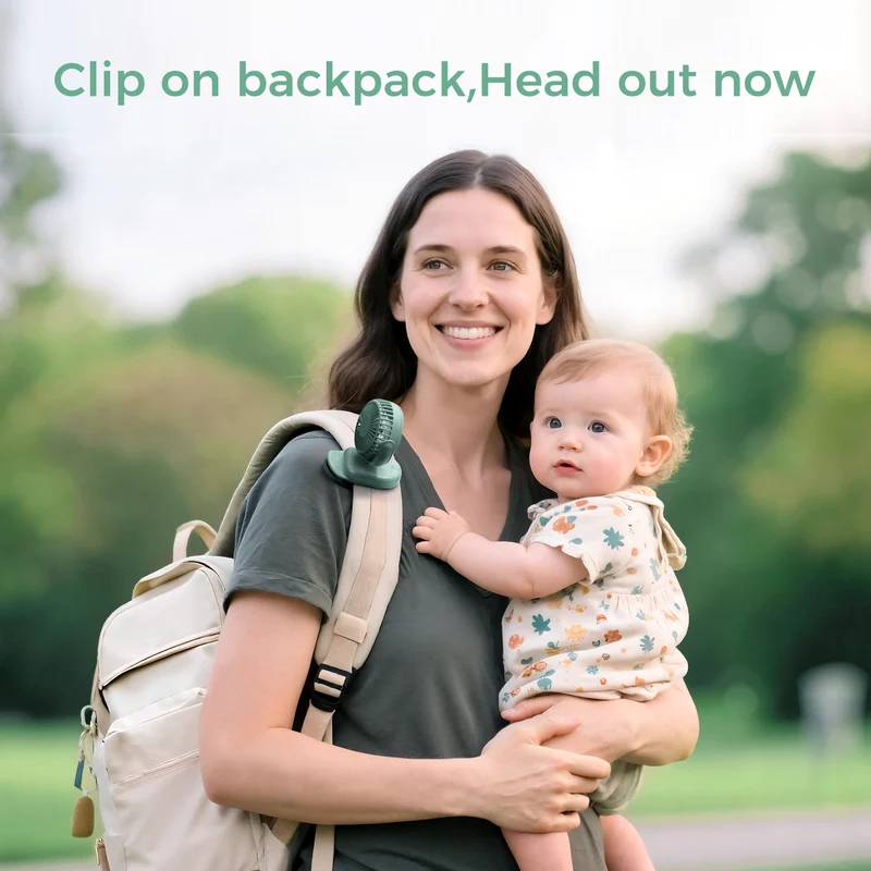 Momcozy Clip-On 4-Gang Kinderwagen-Ventilator