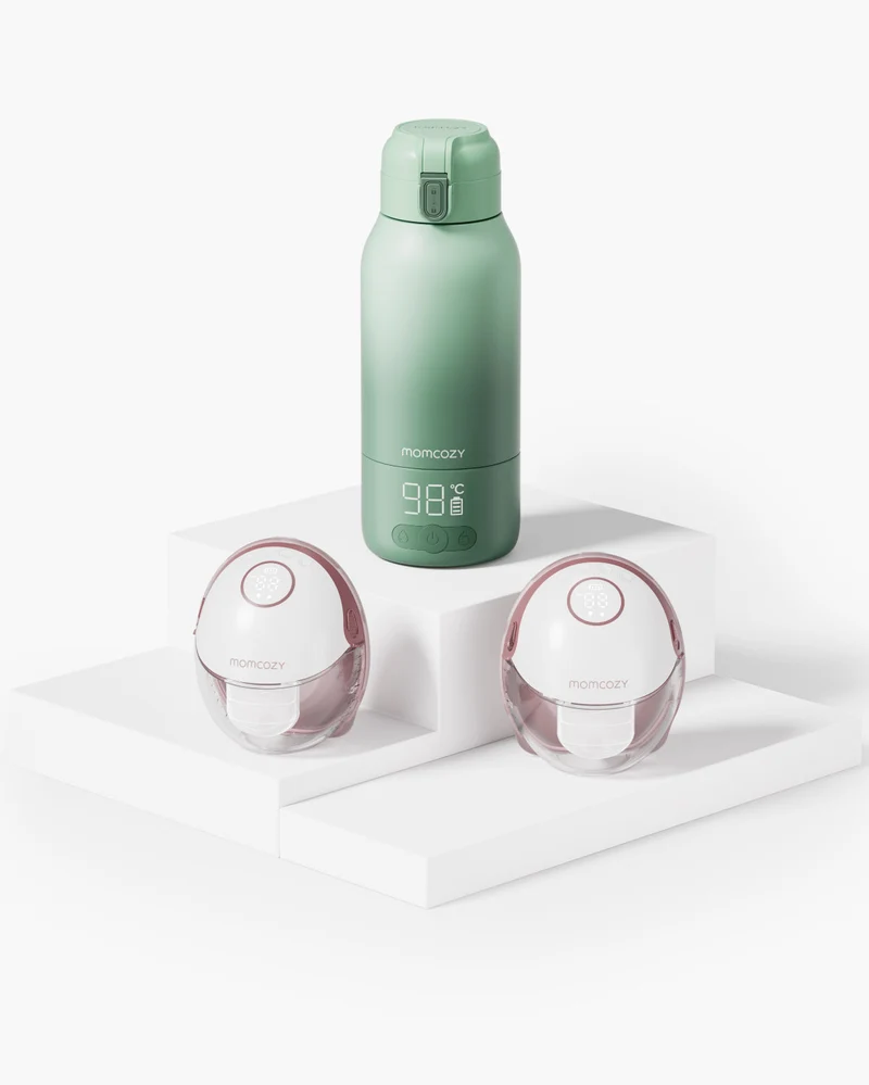M6 Wasserwärmer-Bundle: M6 freihändige Milchpumpe und Muttermilchwärmer